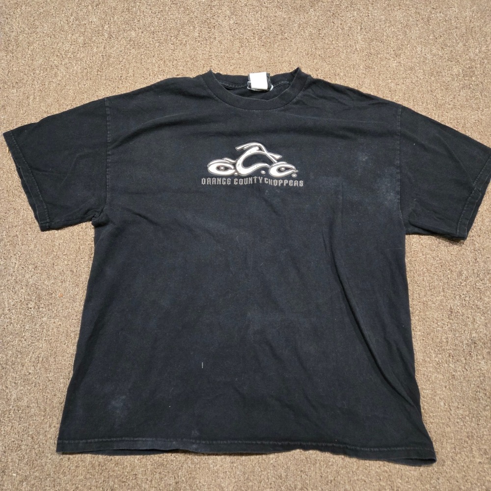 VTG Orange County Choppers Vintage T-Shirt Mens XL Black Graphic Motorcycle